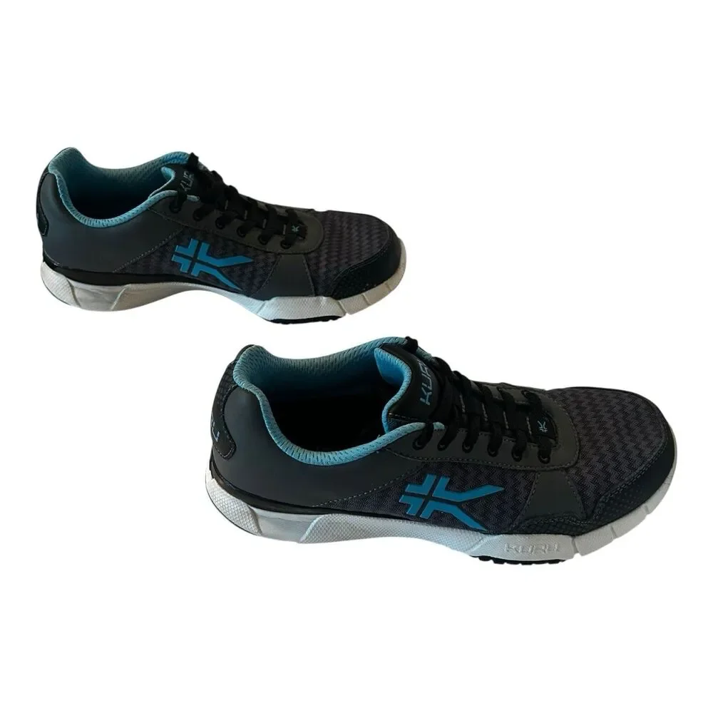Kuru Quantum Comfort Walking Gym Shoes Gray Teal White Women’s Size 8.5
